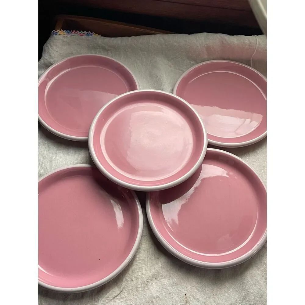 Studio Nova Pink Sherbet 5 salad dessert snack plates